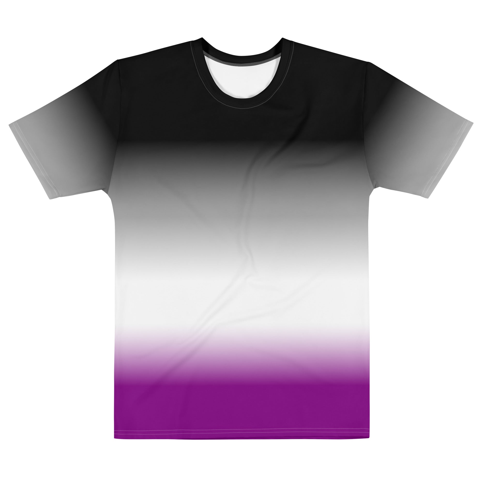 Asexual Pride Flag Gradient T-Shirt AOP T-shirts The Rainbow Stores