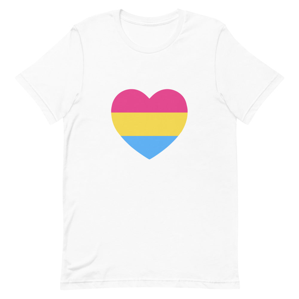 Pansexual Heart Flag T-Shirt T-shirts The Rainbow Stores