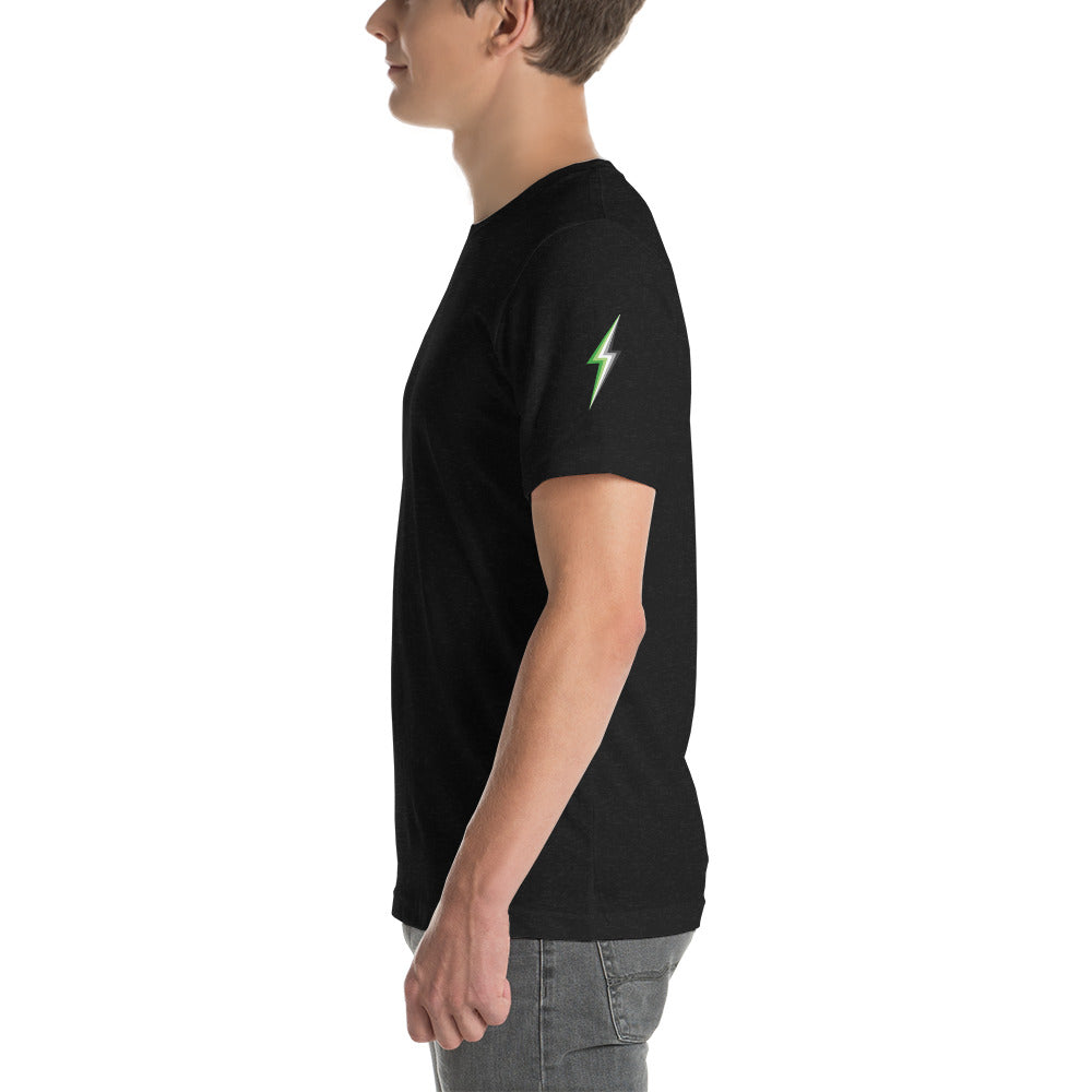 Aromantic Lightning Sleeve T-Shirt T-shirts The Rainbow Stores