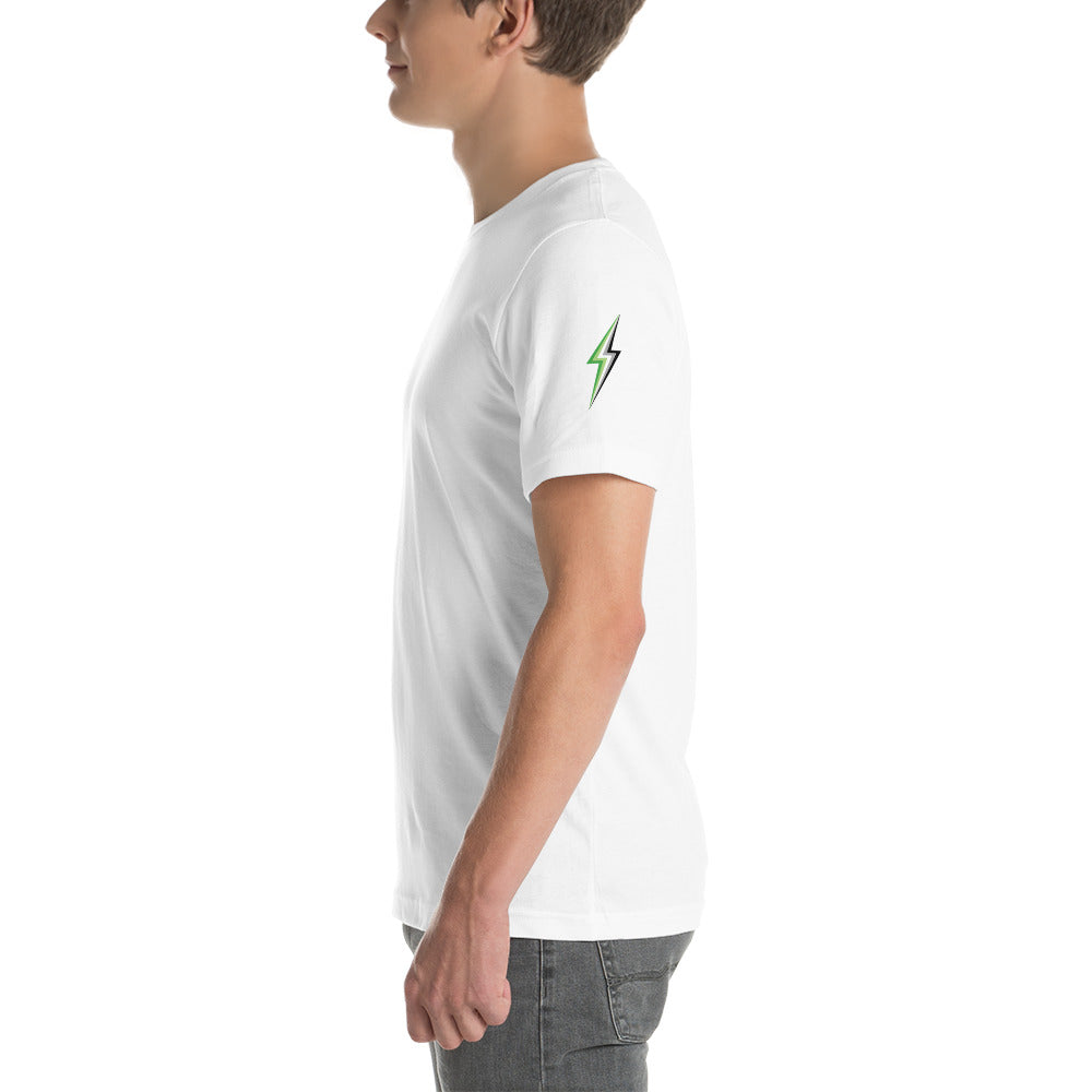 Aromantic Lightning Sleeve T-Shirt T-shirts The Rainbow Stores