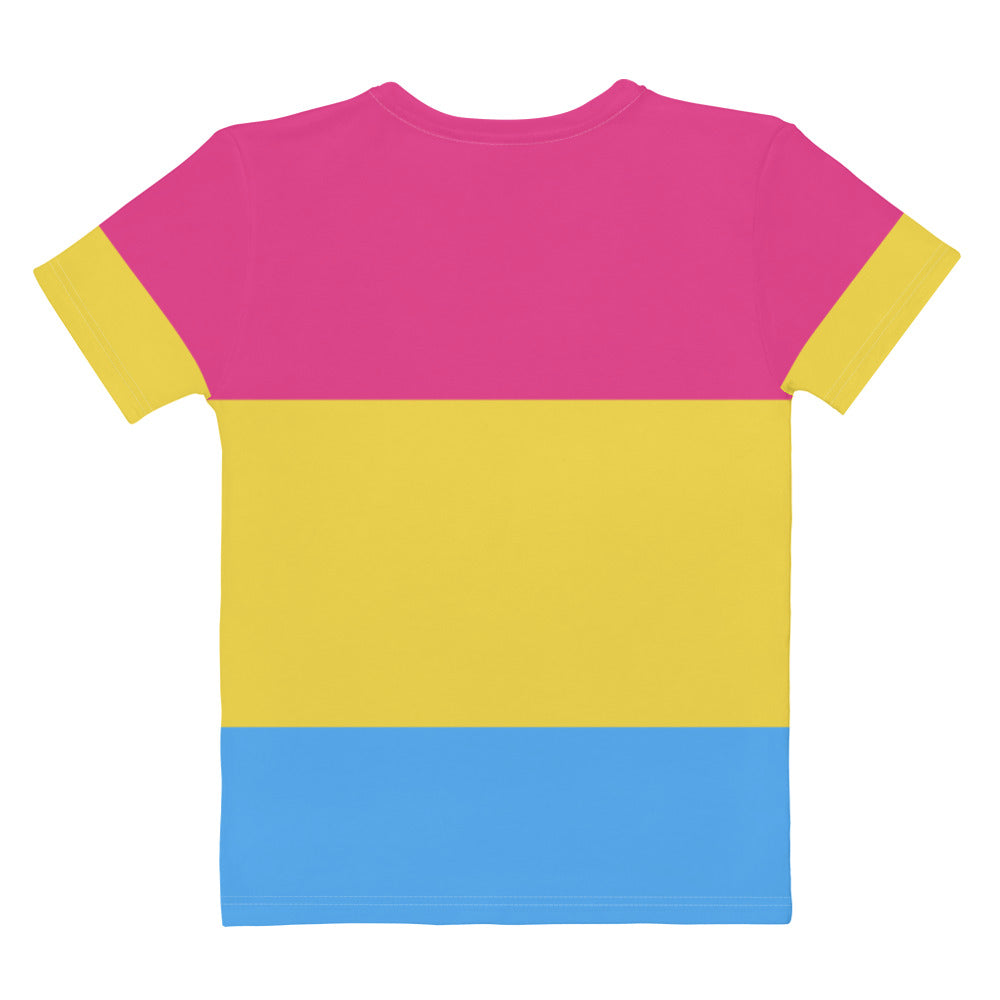 Pansexual Pride Flag Fitted T-shirt AOP T-shirts The Rainbow Stores