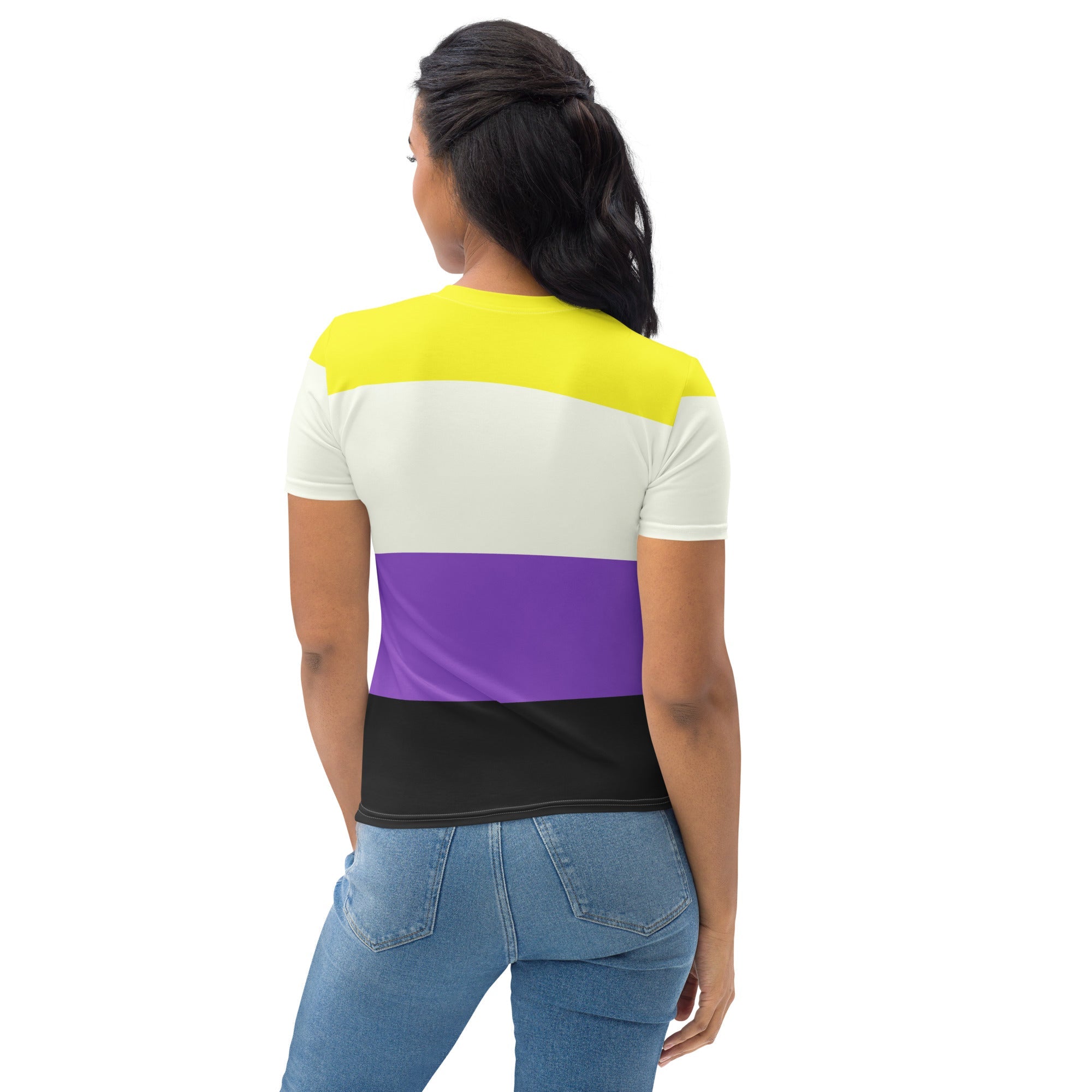 Non Binary Pride Flag Fitted T-shirt