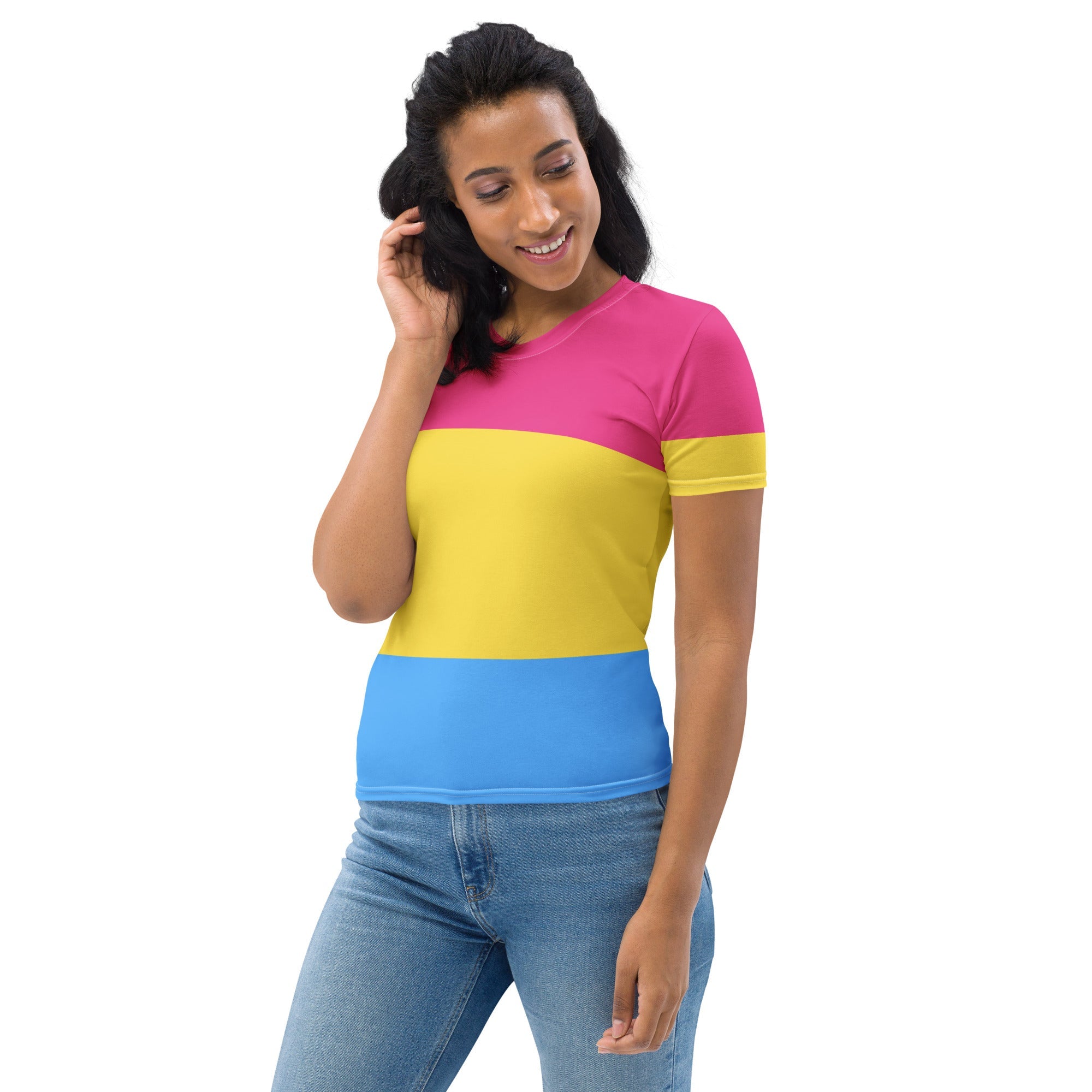Pansexual Pride Flag Fitted T-shirt