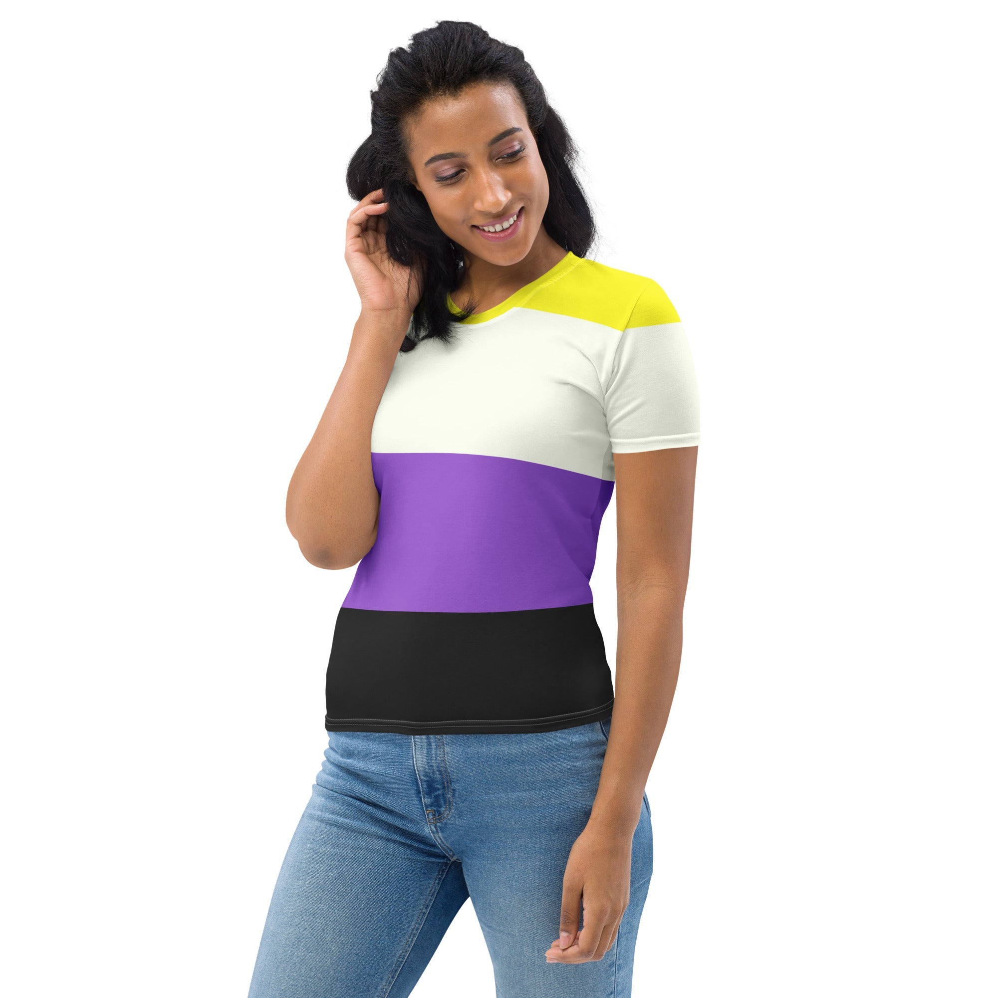 Non Binary Pride Flag Fitted T-shirt