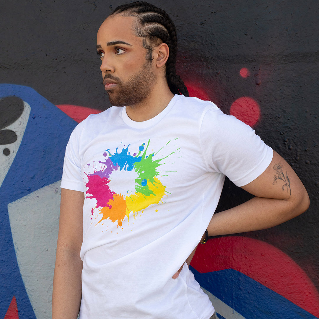 Rainbow Splatter T-Shirt T-shirts The Rainbow Stores