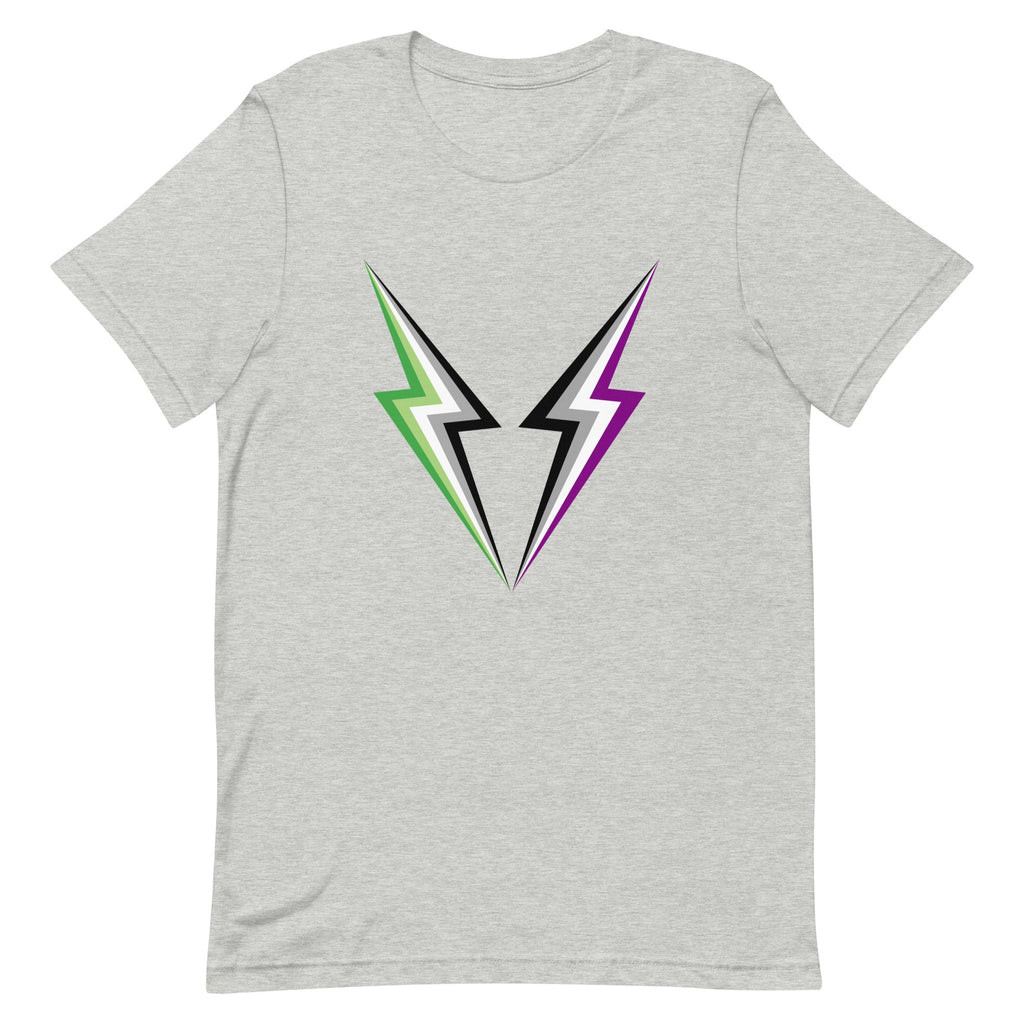 AroAce Lightning T-Shirt T-shirts The Rainbow Stores