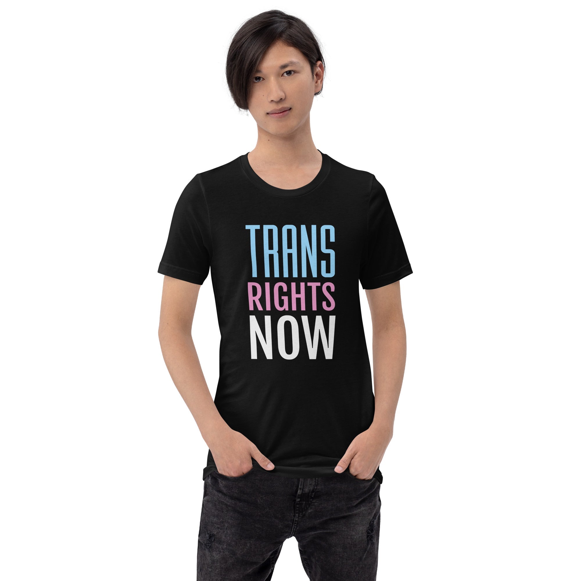 Trans Rights Now T-Shirt T-shirts The Rainbow Stores