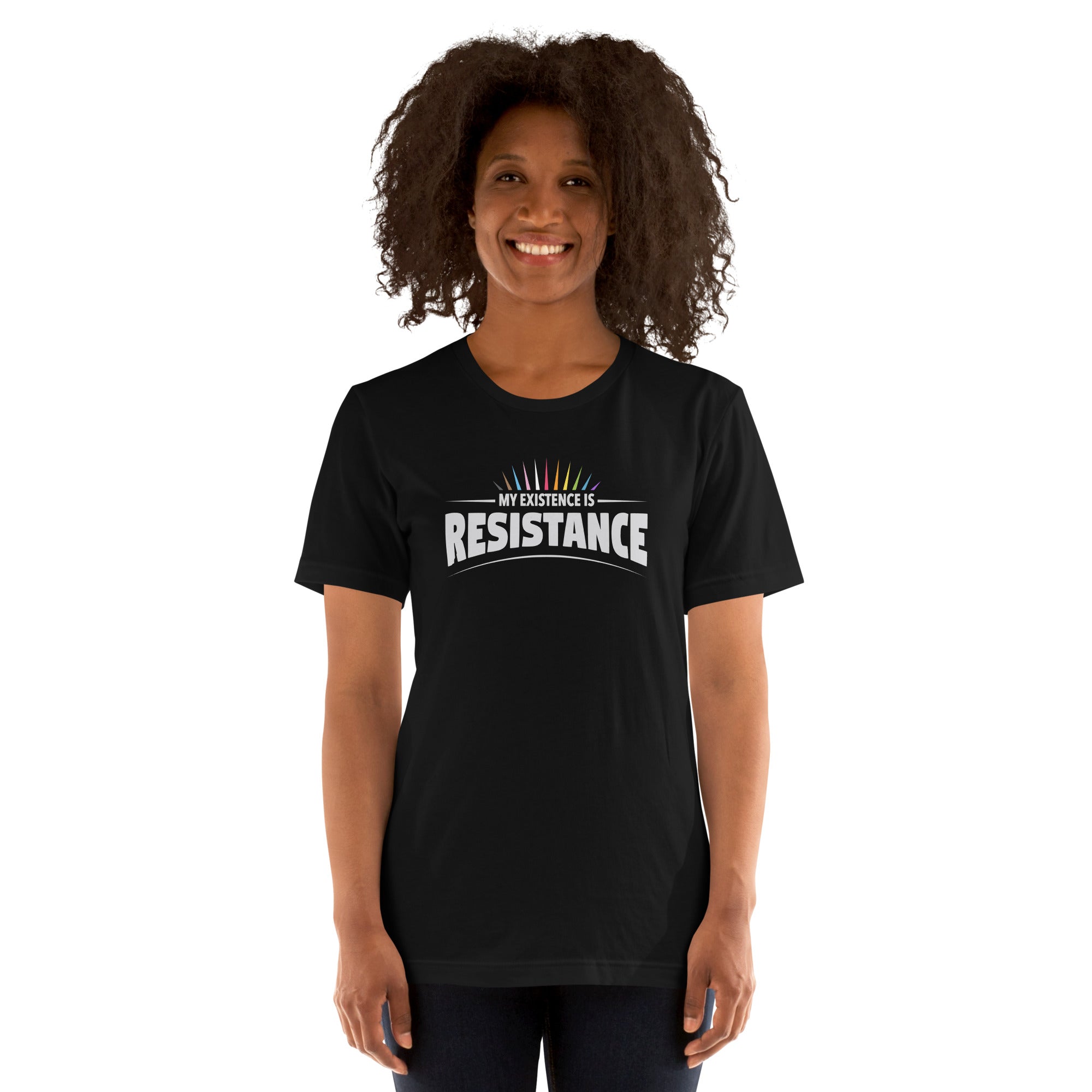 My Existence Is Resistance Rainbow Pride T-Shirt T-shirts The Rainbow Stores