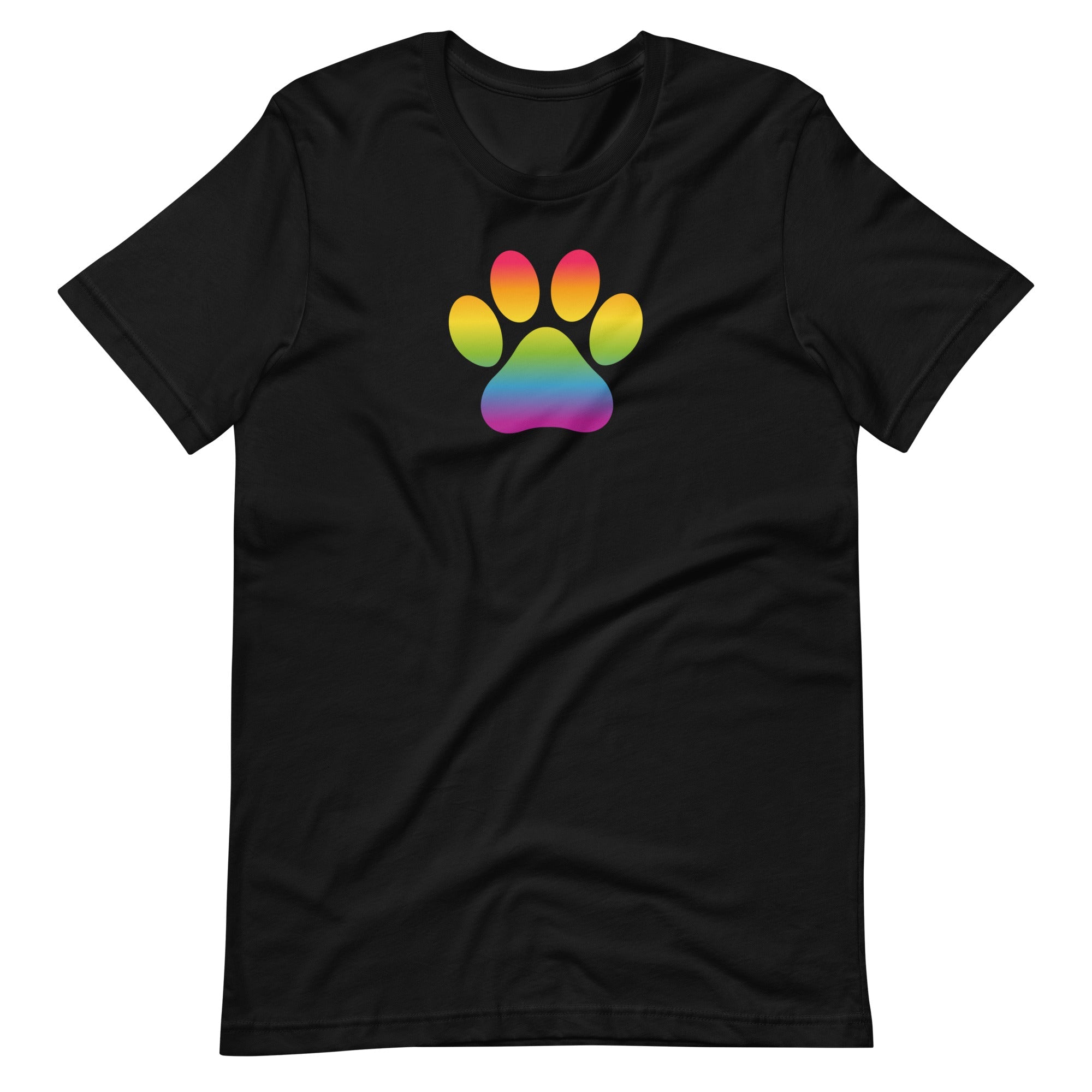Rainbow Paw Print T-Shirt T-shirts The Rainbow Stores