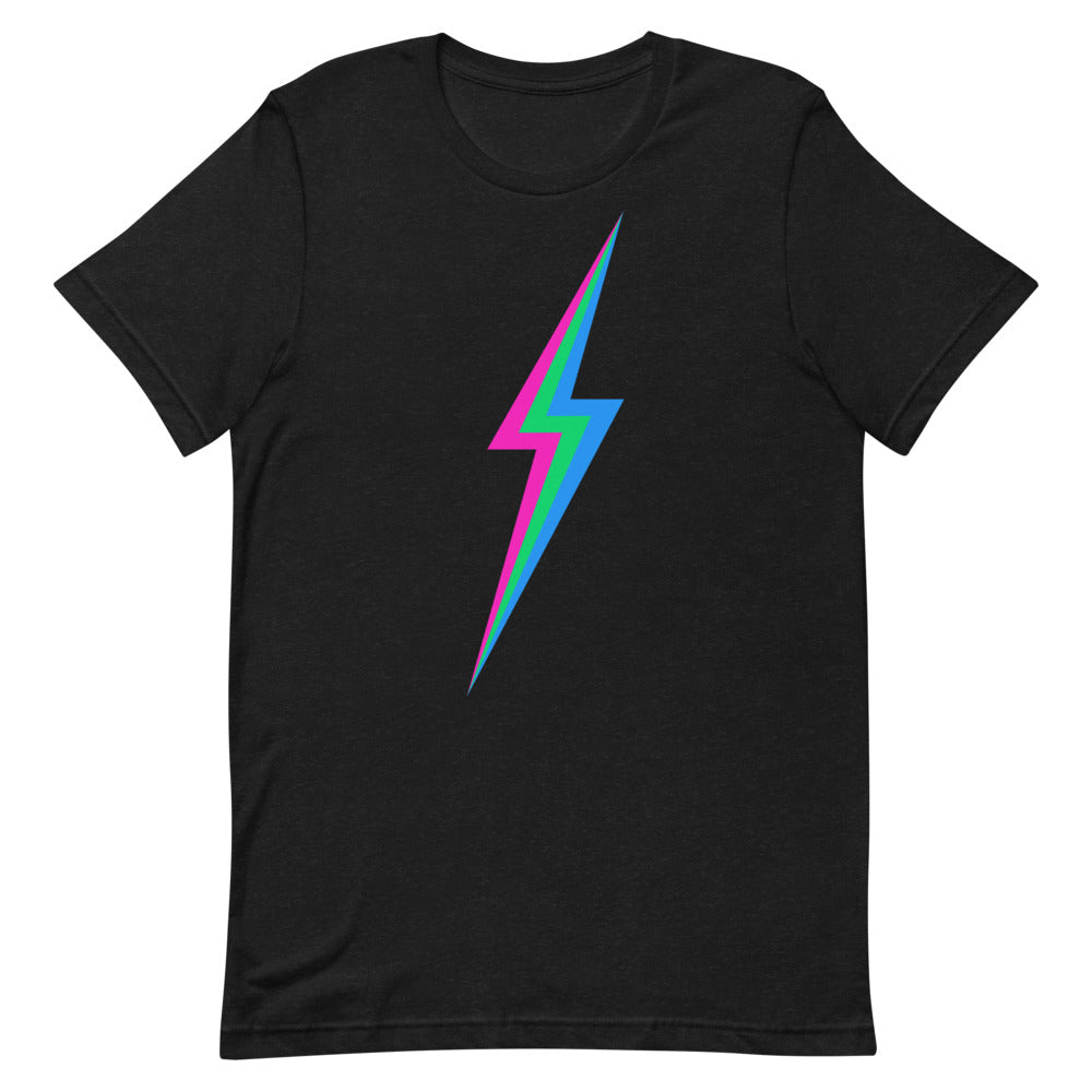 Polysexual Lightning T-Shirt T-shirts The Rainbow Stores