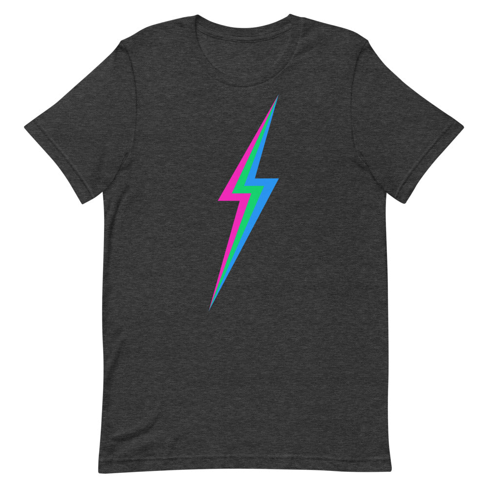 Polysexual Lightning T-Shirt T-shirts The Rainbow Stores