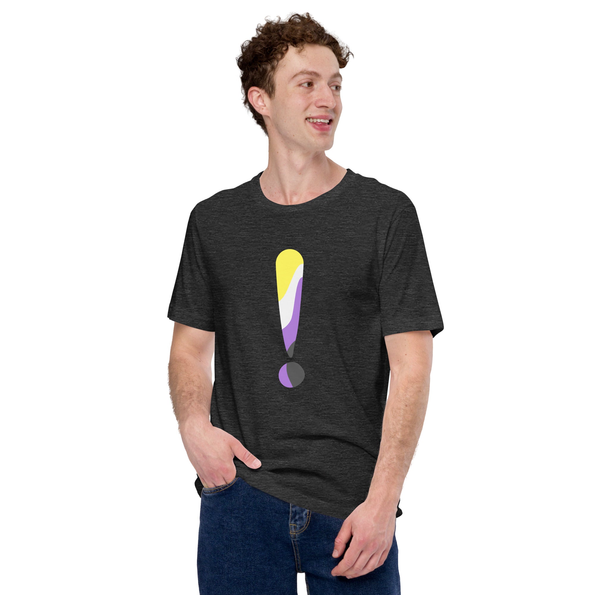Non-Binary Exclamation T-Shirt T-shirts The Rainbow Stores