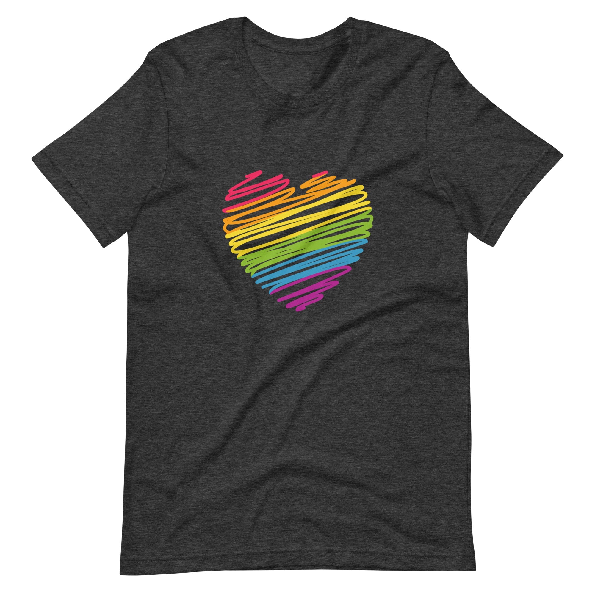 Rainbow Scribble Heart T-Shirt