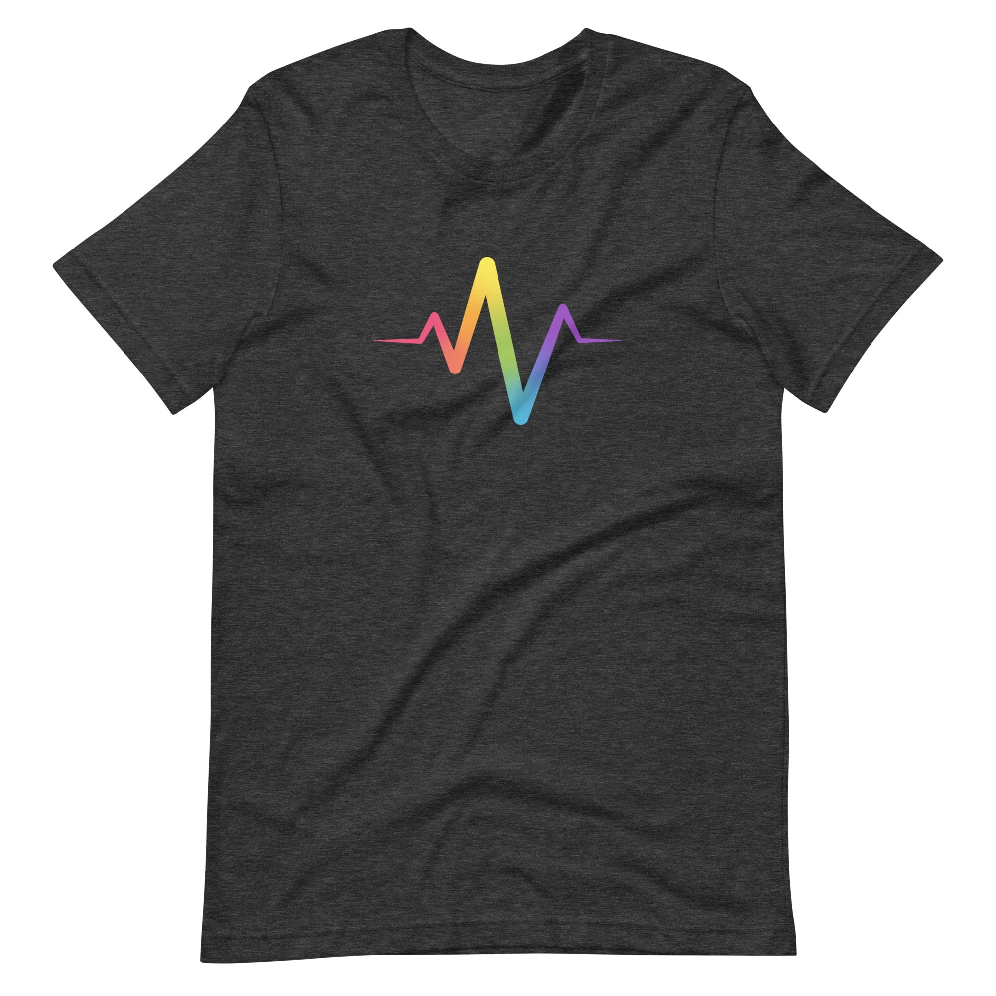 Rainbow Pride Heartbeat T-Shirt T-shirts The Rainbow Stores