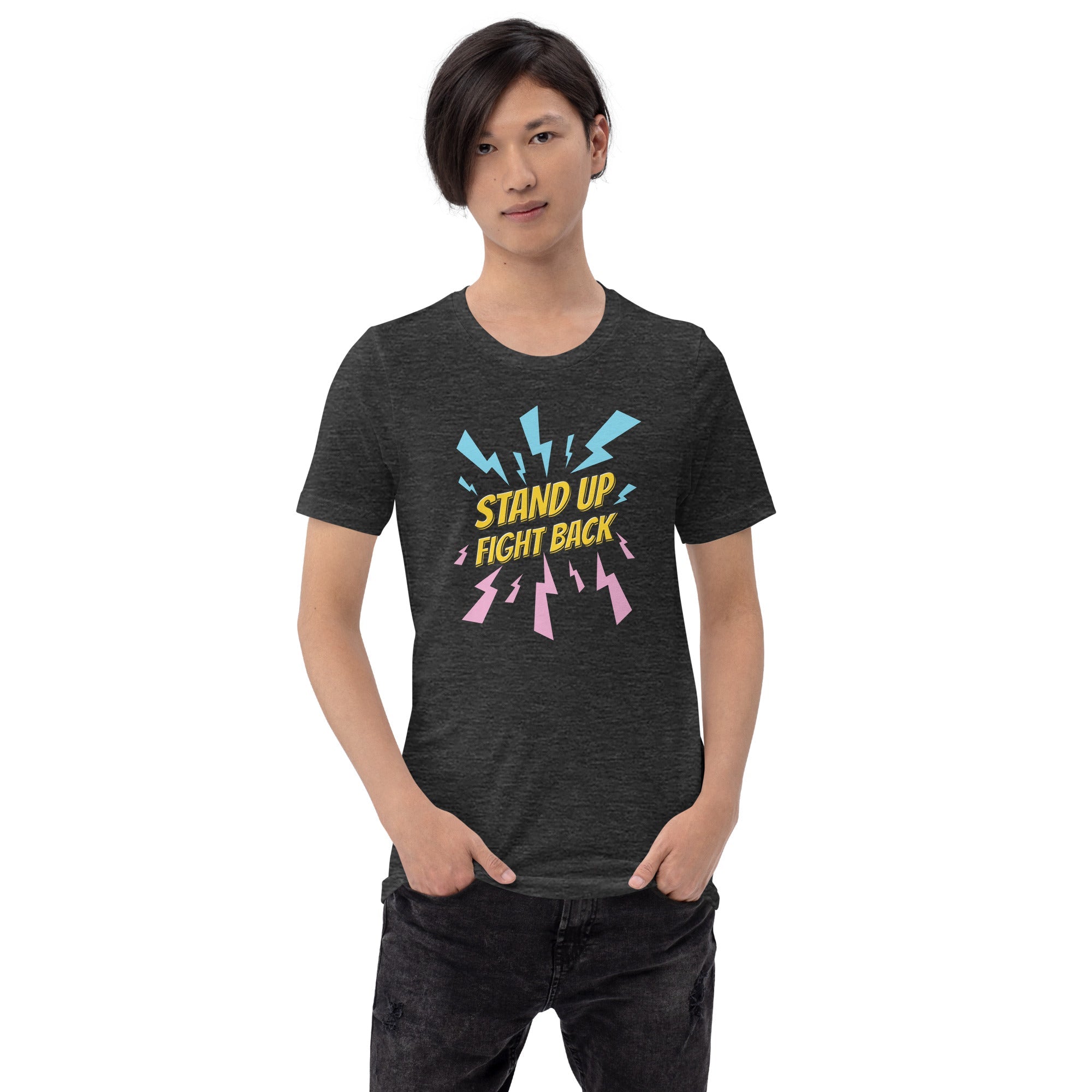 Stand Up Fight Back Trans Pride T-Shirt T-shirts The Rainbow Stores