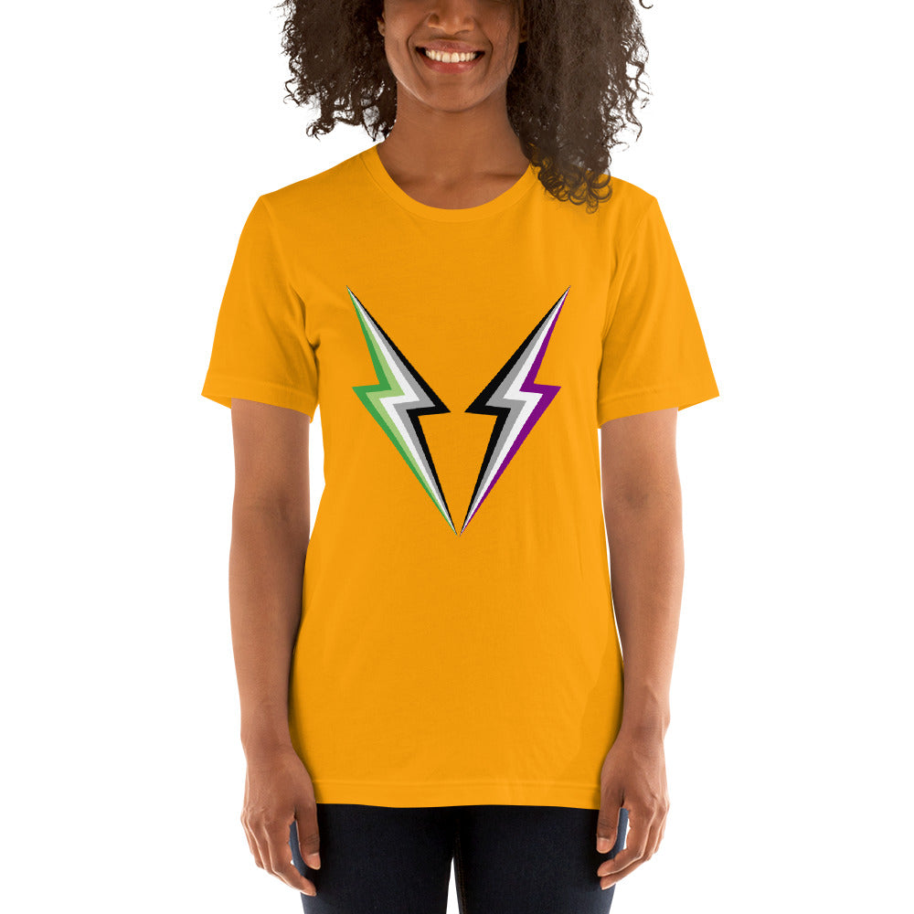 AroAce Lightning T-Shirt T-shirts The Rainbow Stores