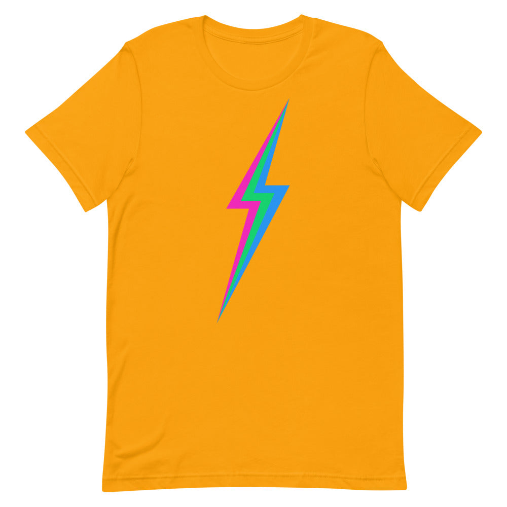 Polysexual Lightning T-Shirt T-shirts The Rainbow Stores