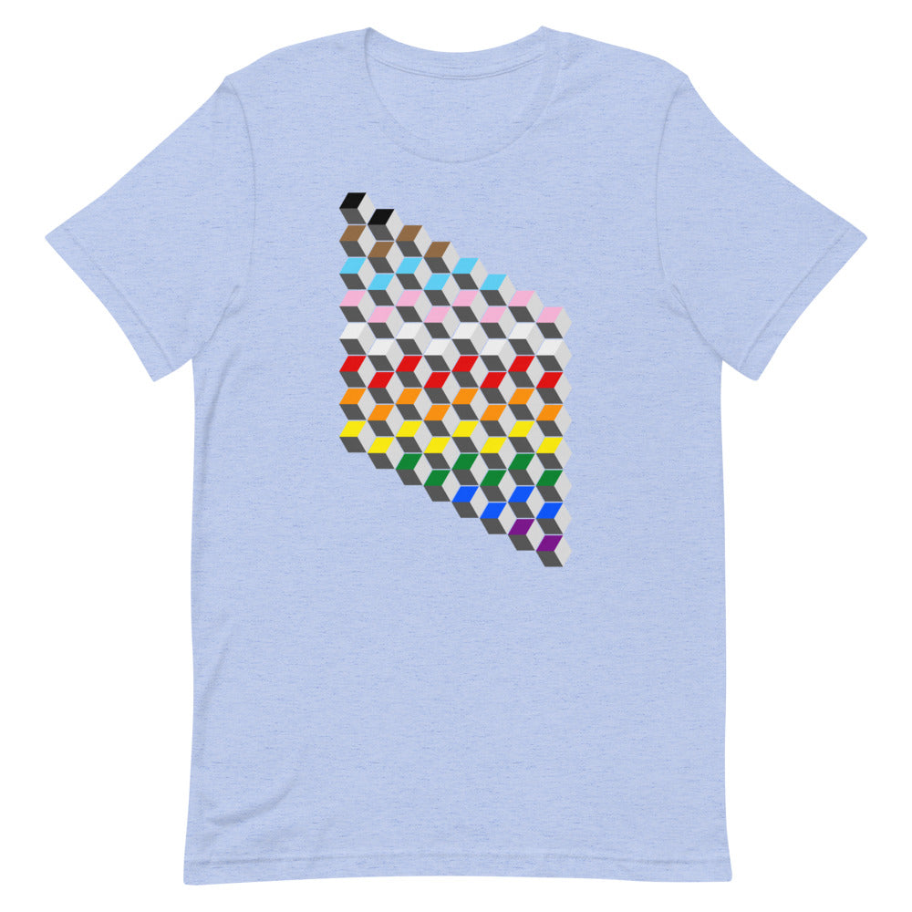 Opart Pride Flag T-Shirt T-shirts The Rainbow Stores