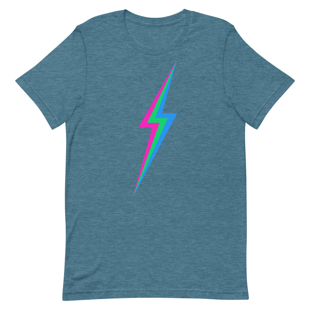 Polysexual Lightning T-Shirt T-shirts The Rainbow Stores