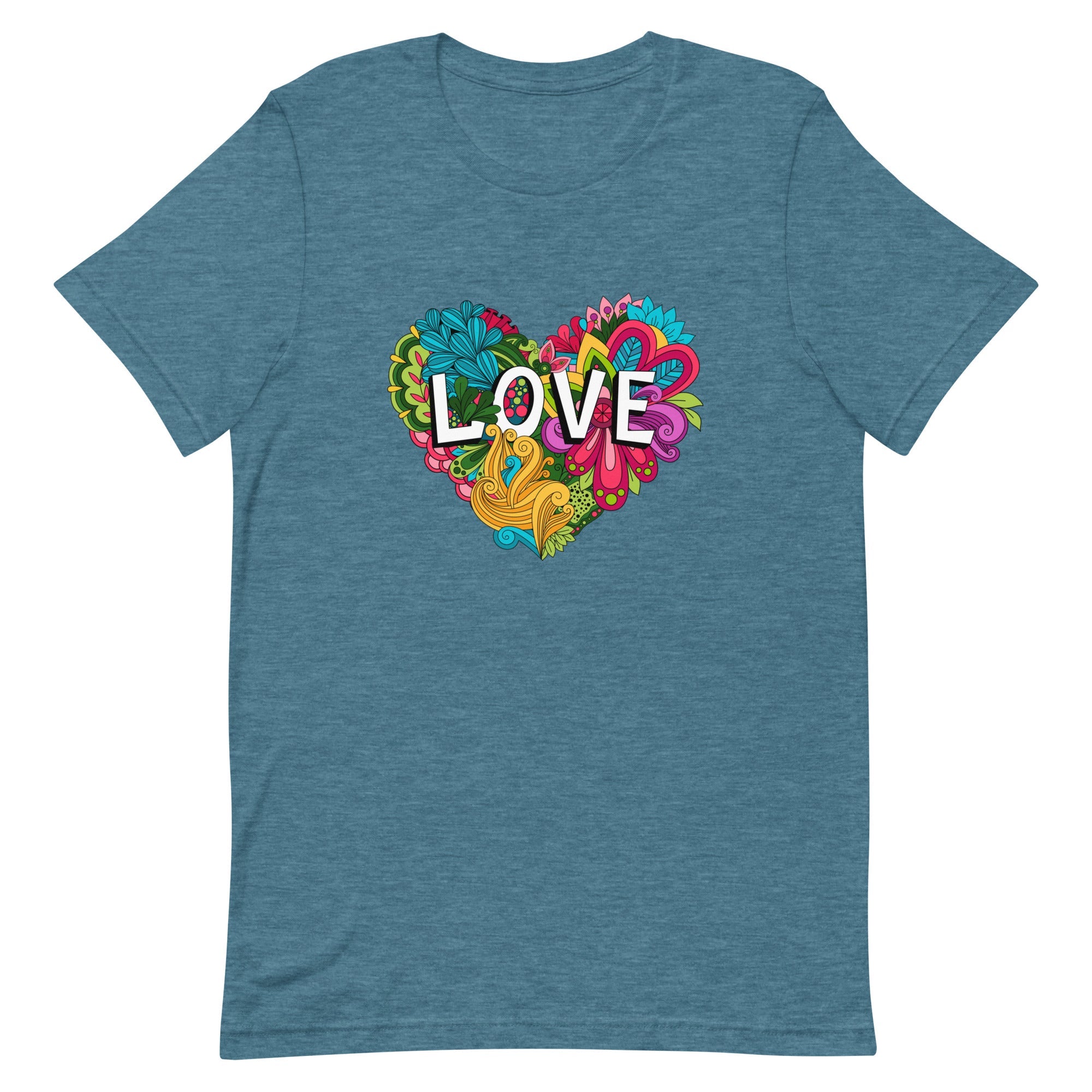 Floral Love Heart T-Shirt