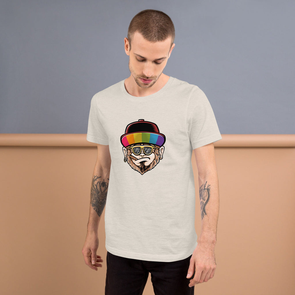 Rainbow Hat Monkey T-Shirt T-shirts The Rainbow Stores