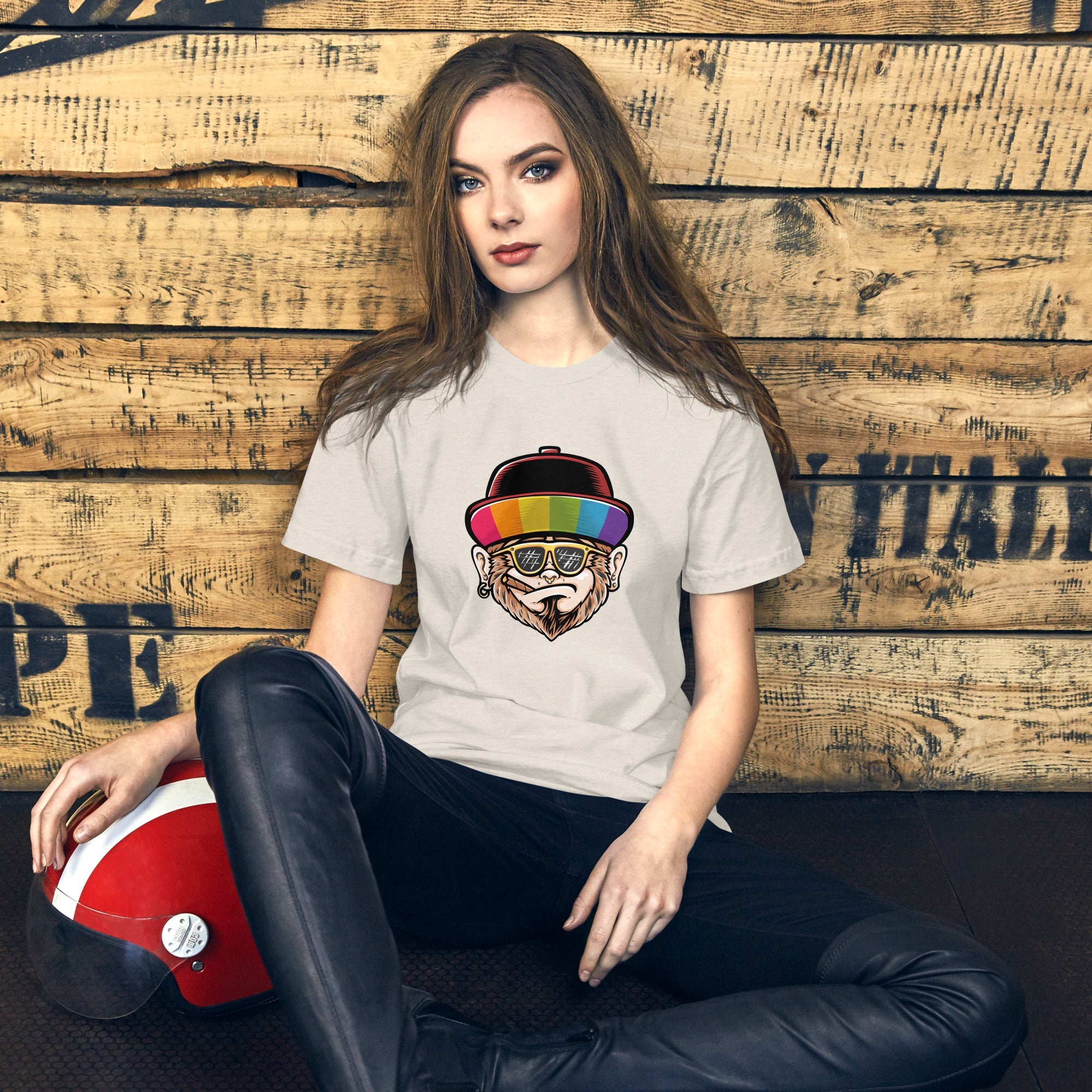 Rainbow Hat Monkey T-Shirt T-shirts The Rainbow Stores