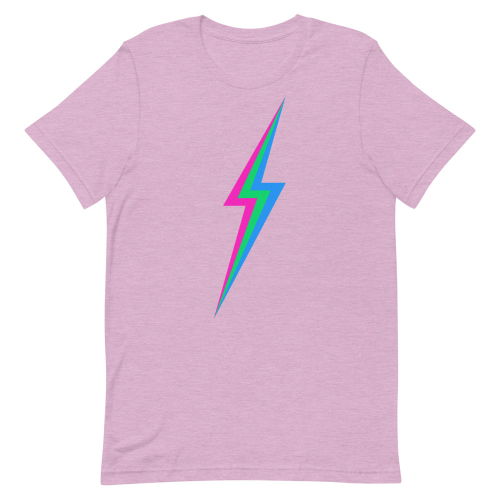 Polysexual Lightning T-Shirt T-shirts The Rainbow Stores