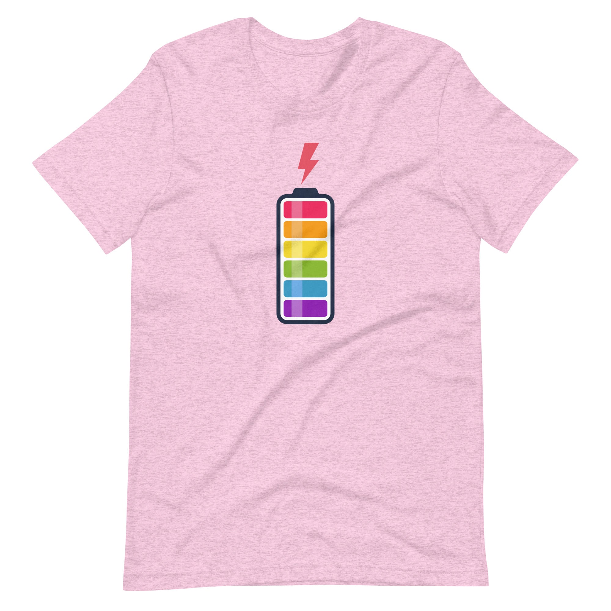 Rainbow Battery Fully Charged T-Shirt T-shirts The Rainbow Stores