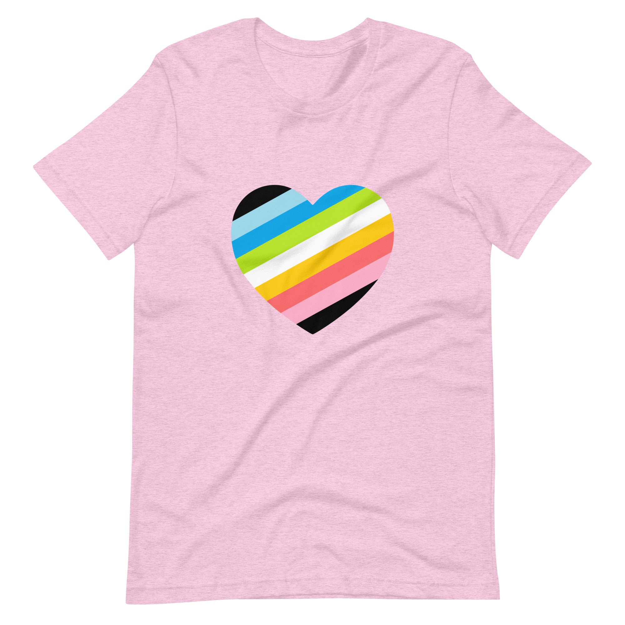 Queer Pride Flag Heart T-Shirt