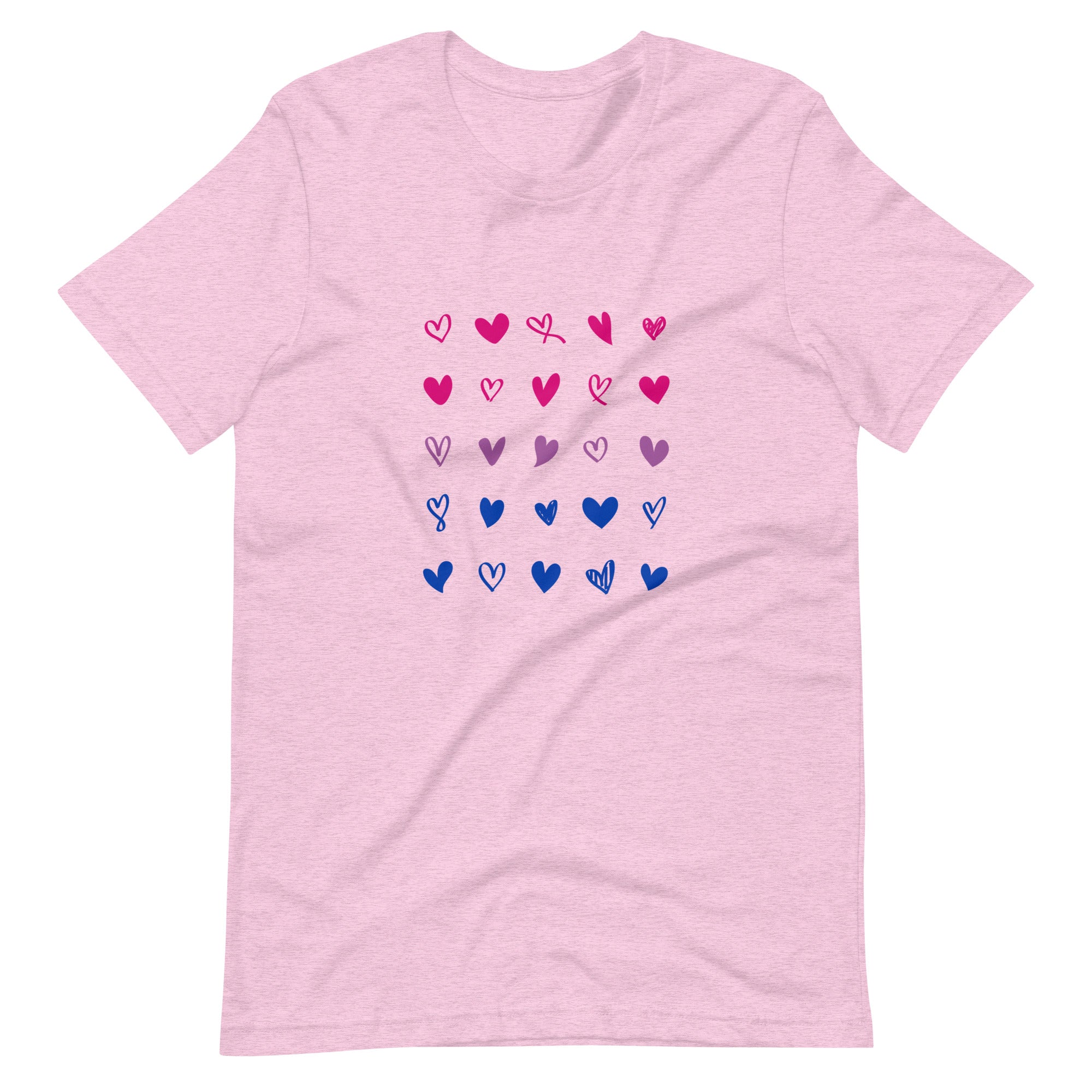 Bisexual Hearts Pride T-Shirt
