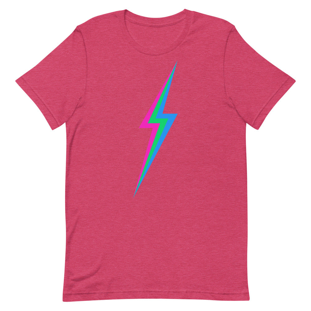 Polysexual Lightning T-Shirt T-shirts The Rainbow Stores