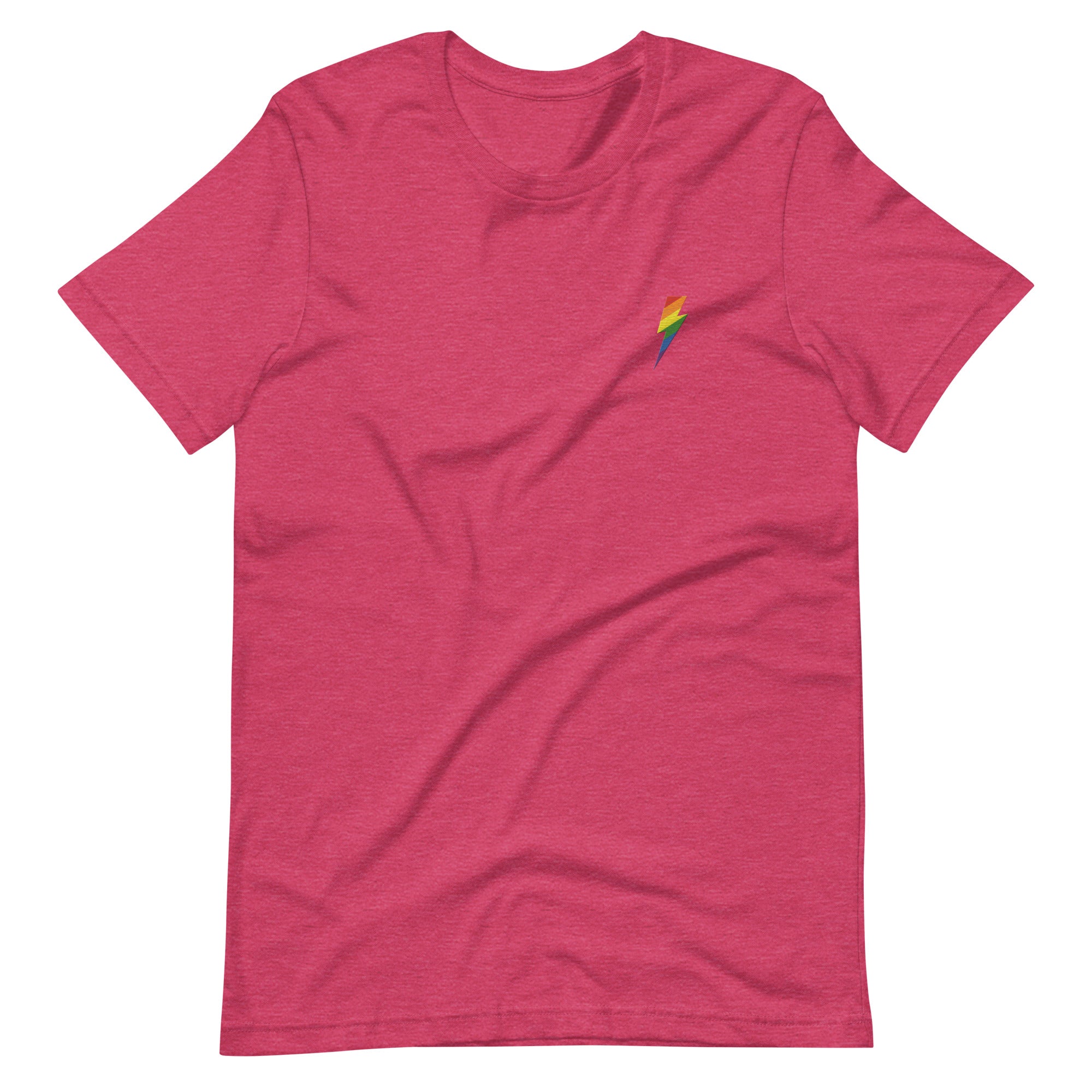 Embroidered Rainbow Lightning Strike T-Shirt