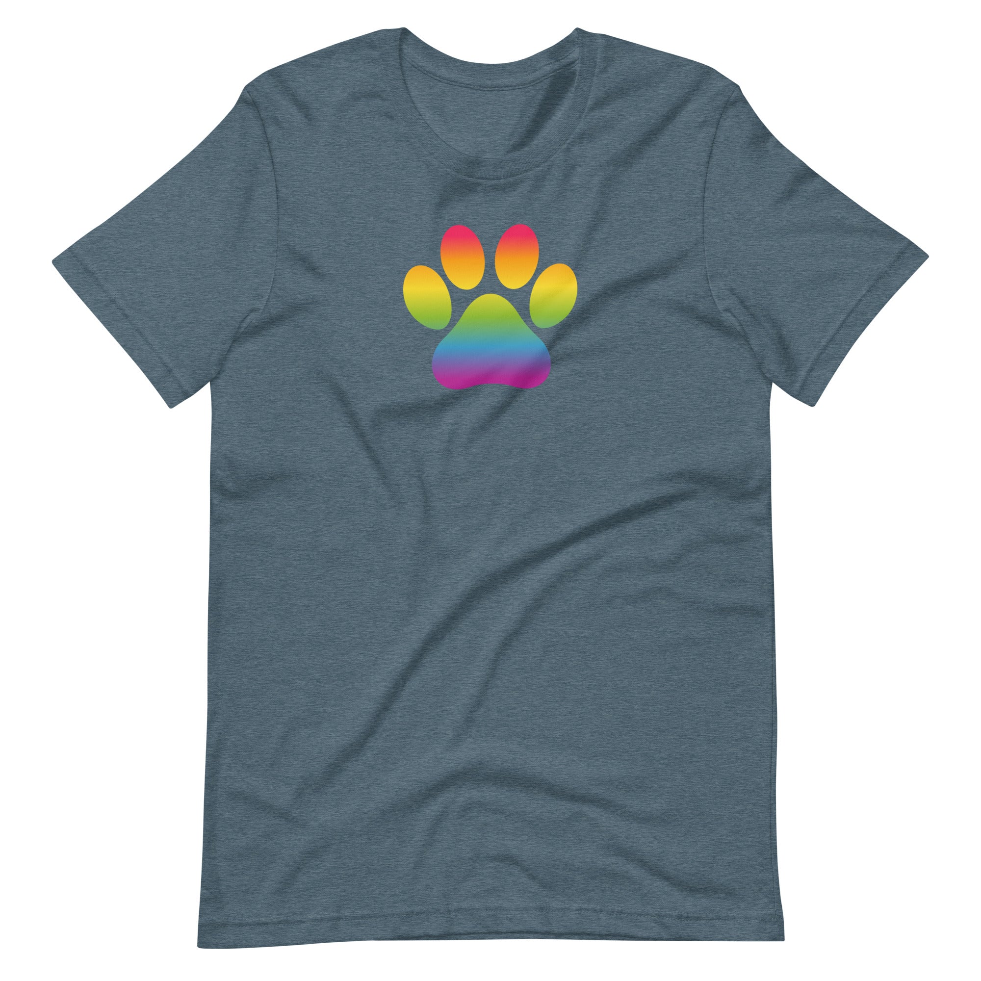 Rainbow Paw Print T-Shirt