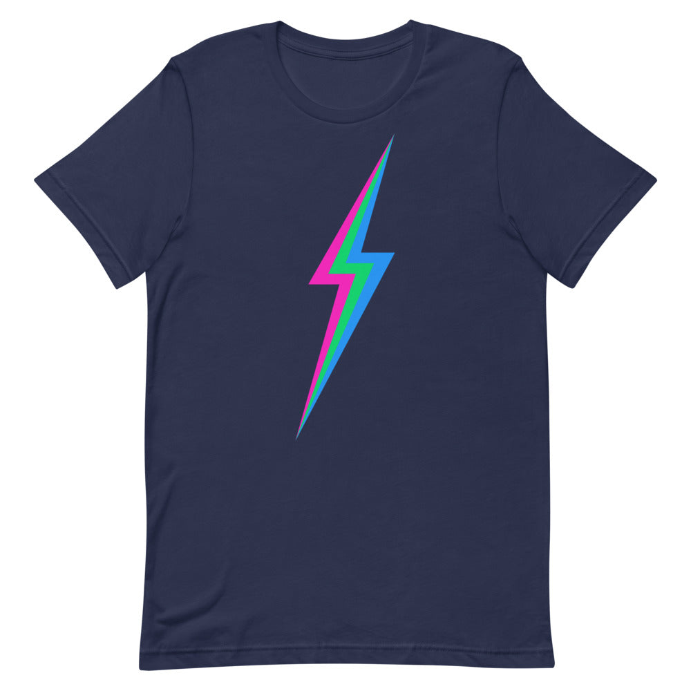 Polysexual Lightning T-Shirt T-shirts The Rainbow Stores