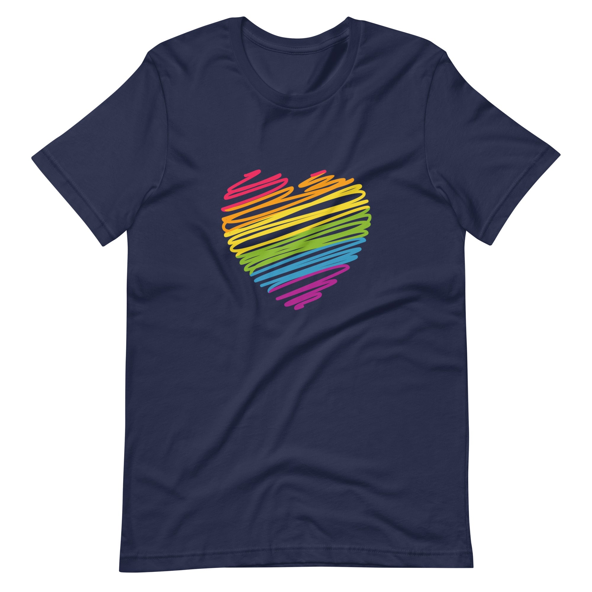 Rainbow Scribble Heart T-Shirt