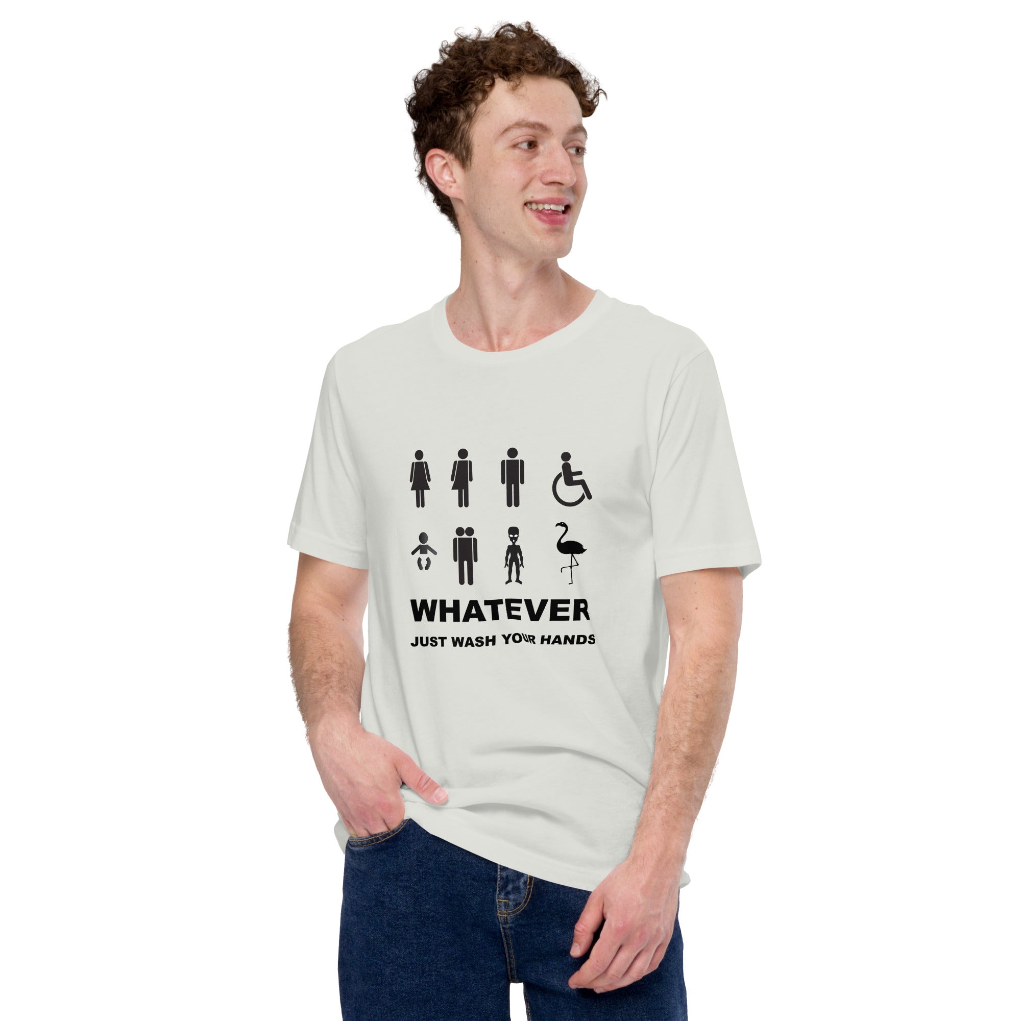 Inclusive Restroom Sign T-Shirt T-shirts The Rainbow Stores