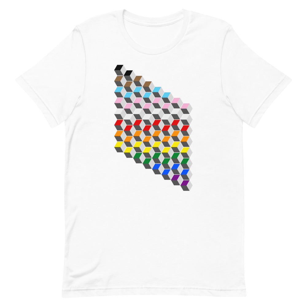 Opart Pride Flag T-Shirt T-shirts The Rainbow Stores