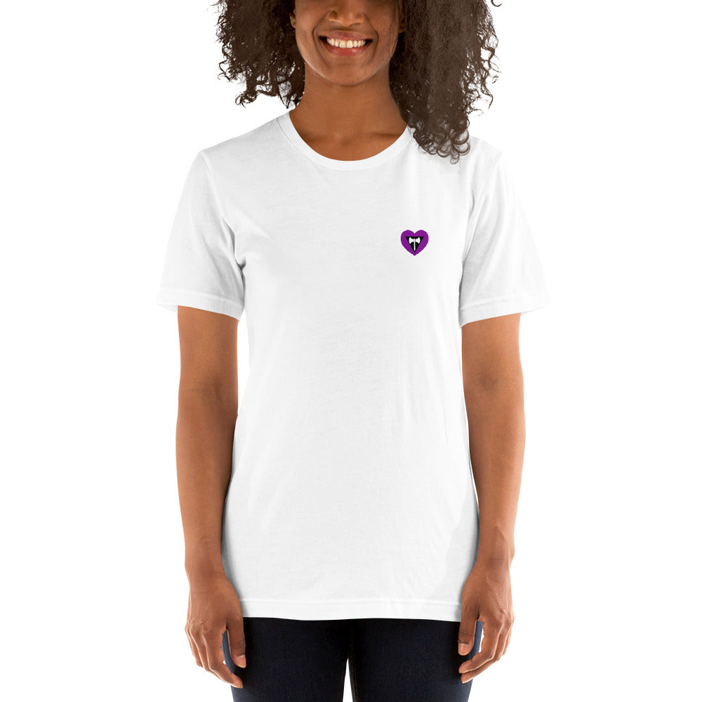 Labrys Lesbian Flag Small Heart T-Shirt T-shirts The Rainbow Stores