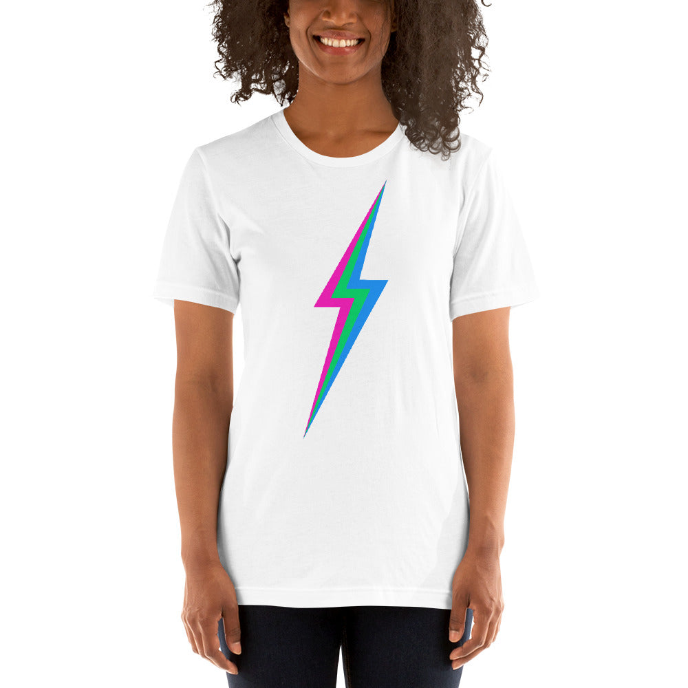 Polysexual Lightning T-Shirt T-shirts The Rainbow Stores