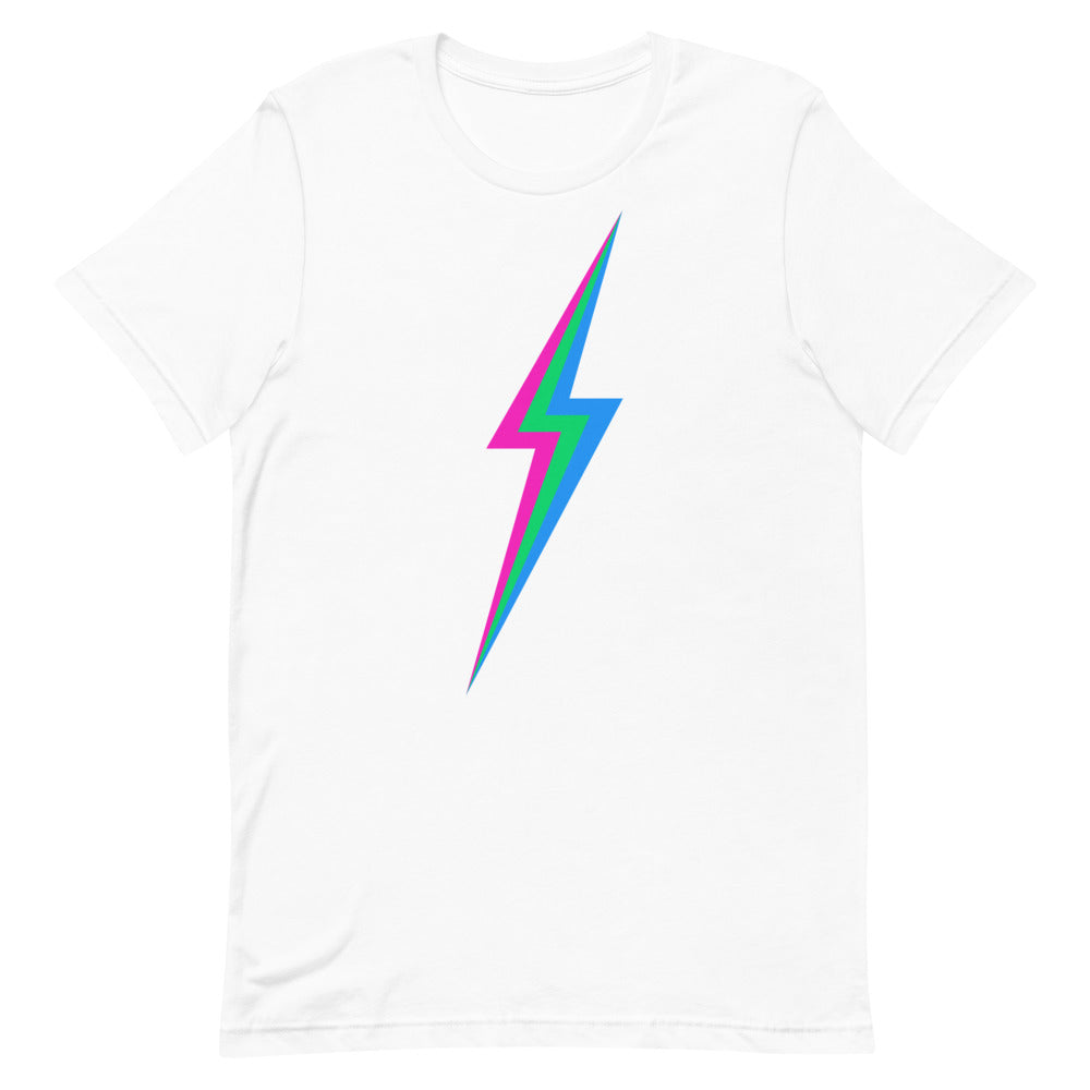 Polysexual Lightning T-Shirt T-shirts The Rainbow Stores