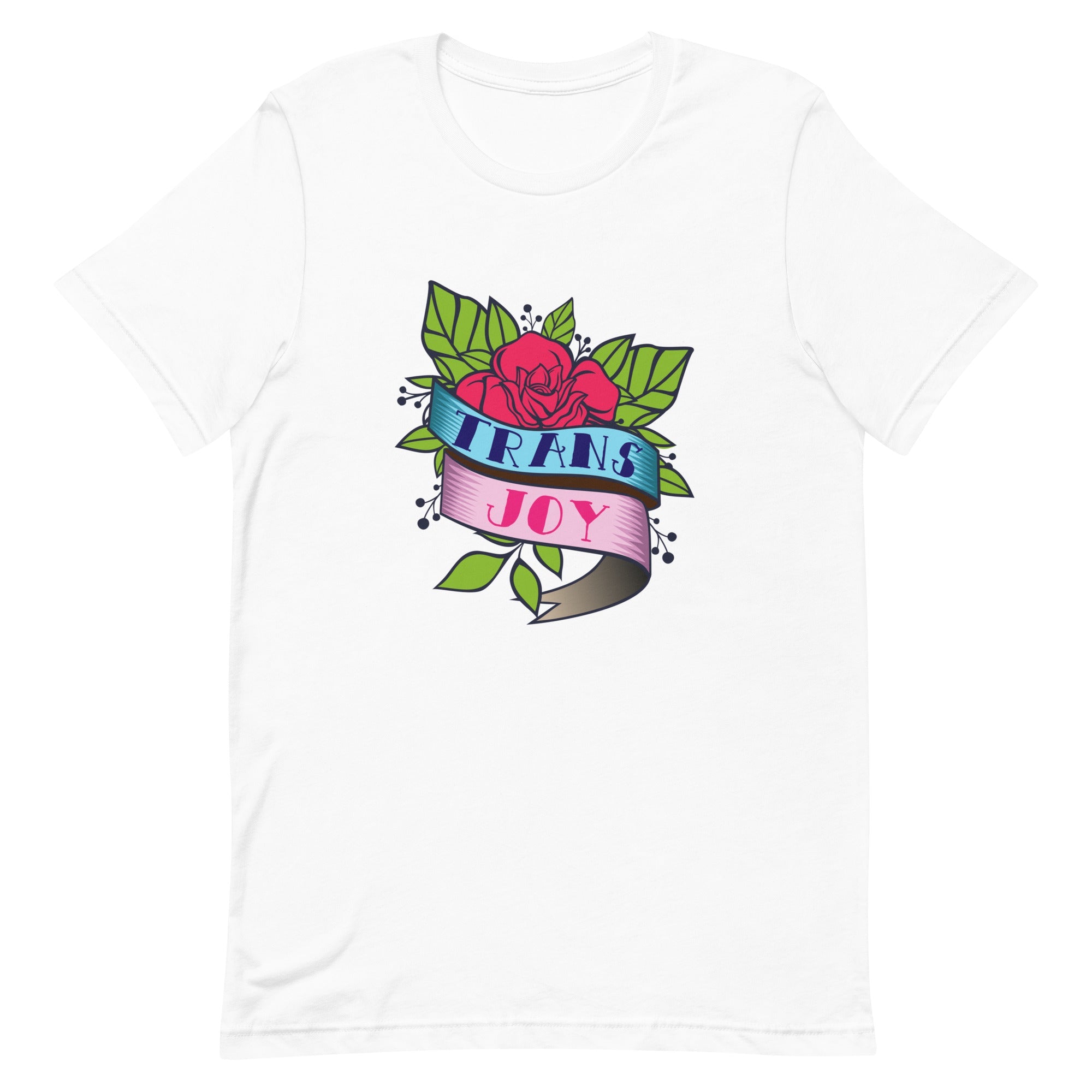 Trans Joy Tattoo T-shirt T-shirts The Rainbow Stores