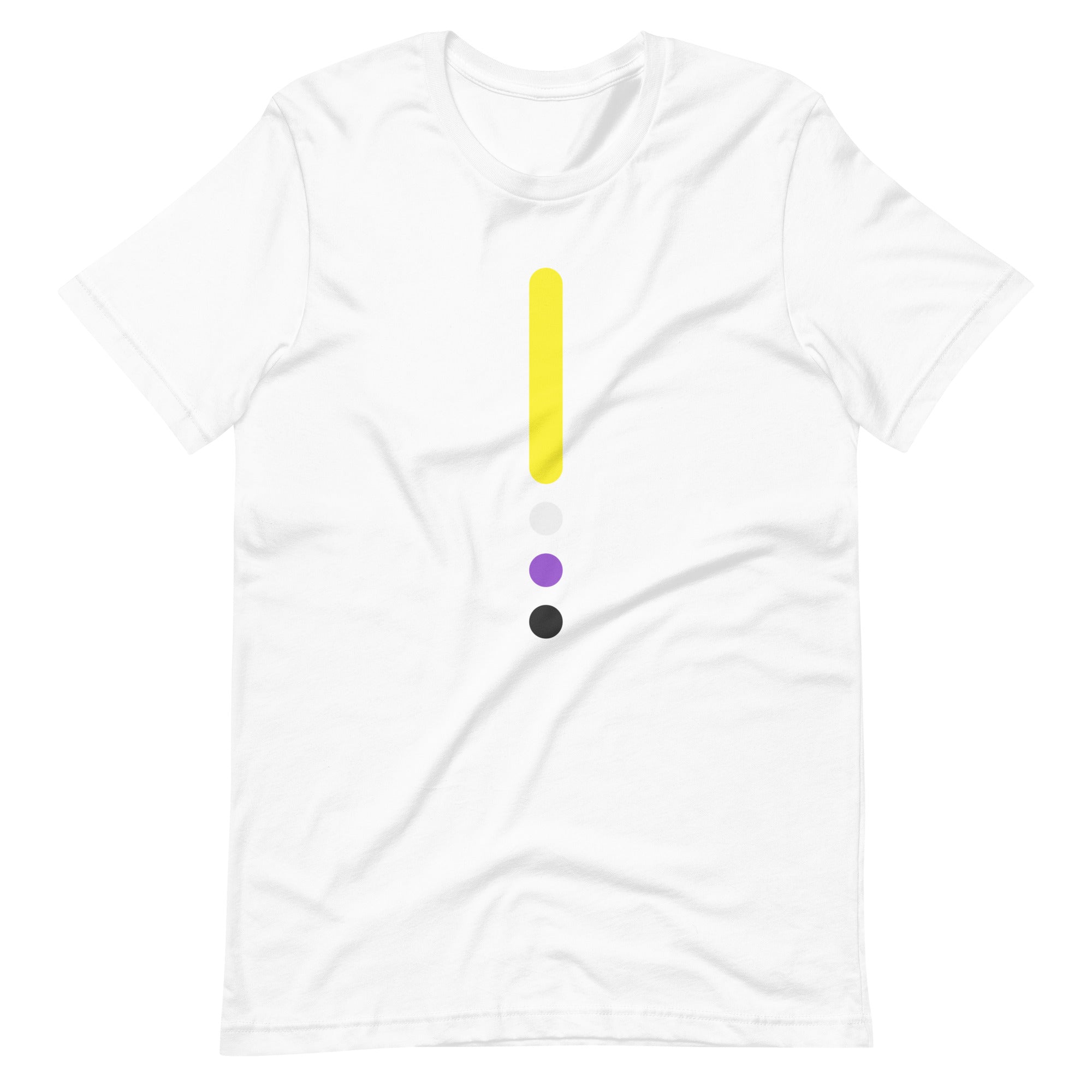 Non-binary Flag Dot Column T-Shirt T-shirts The Rainbow Stores