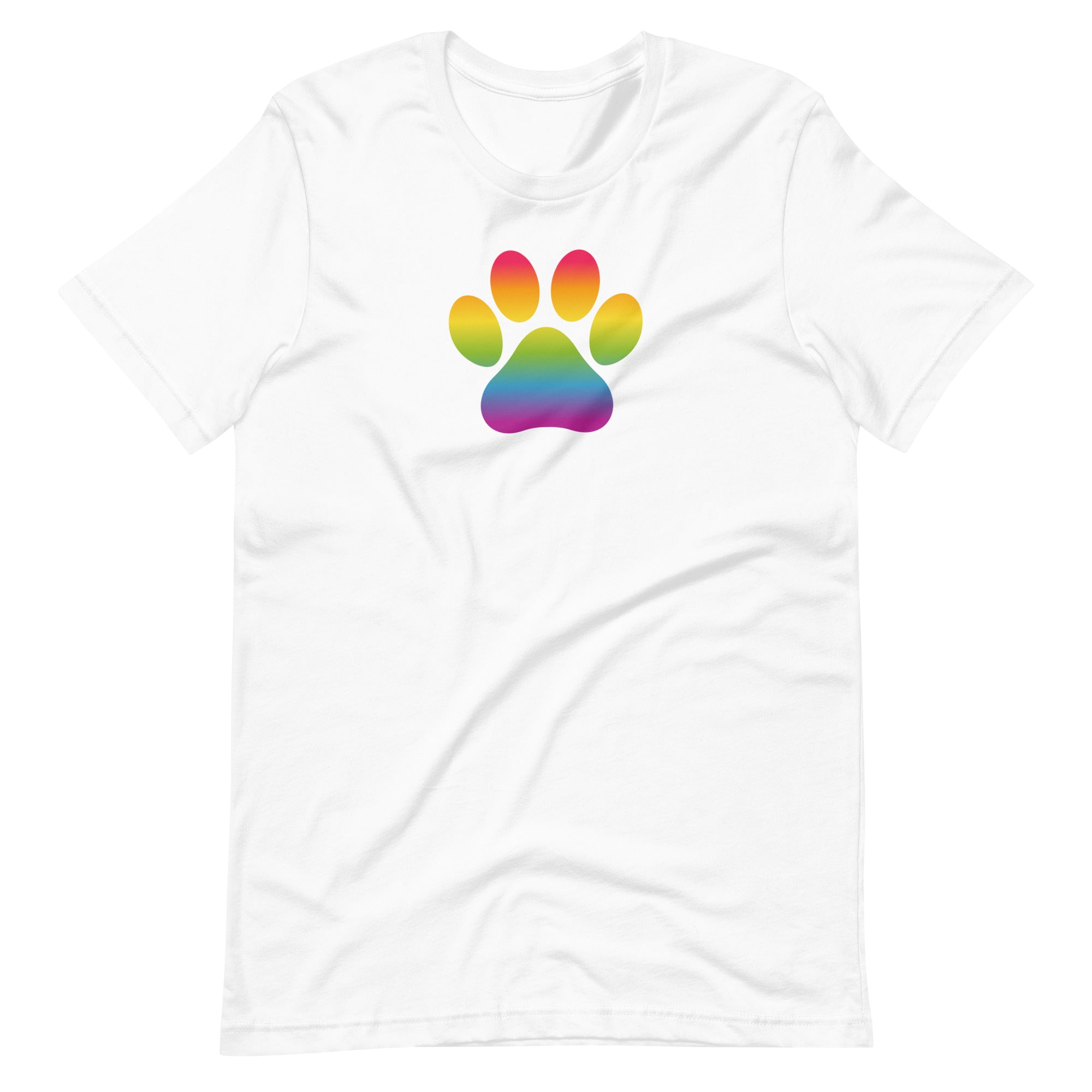 Rainbow Paw Print T-Shirt