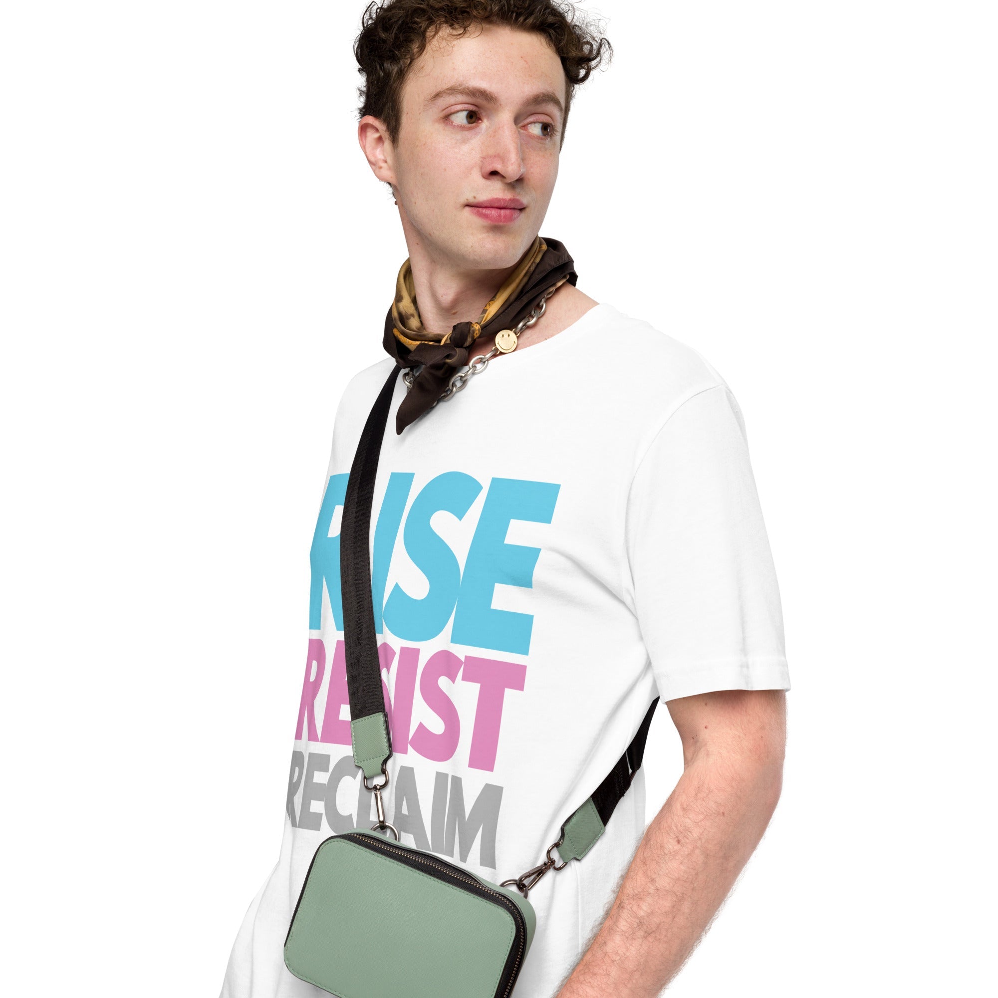Rise Resist Reclaim Trans Pride T-Shirt T-shirts The Rainbow Stores